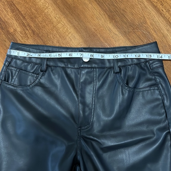 Wet seal black faux leather pants - Picture 6 of 7